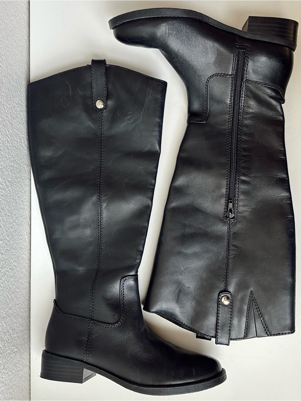 INC International Concepts Black Over-the-Knee Wide-calf Boots